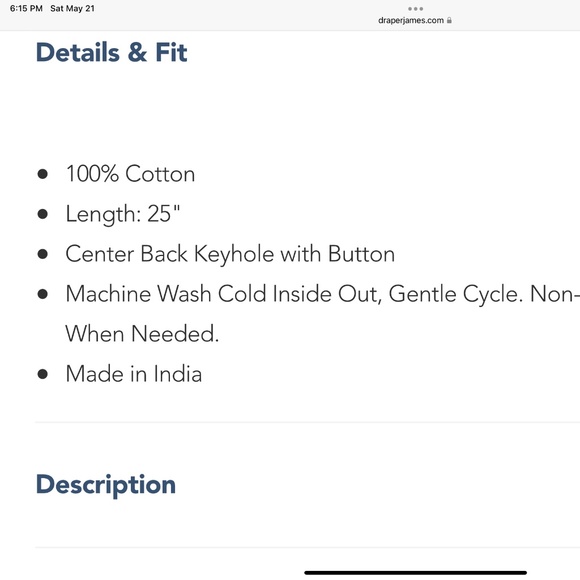 Brand new Draper James , size small , eyelet puffer sleeve top. - Picture 3 of 3